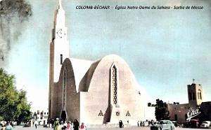 3048- Colomb-Bechar - Eglise Notre-Dame du Sahara - Sortie de Messe